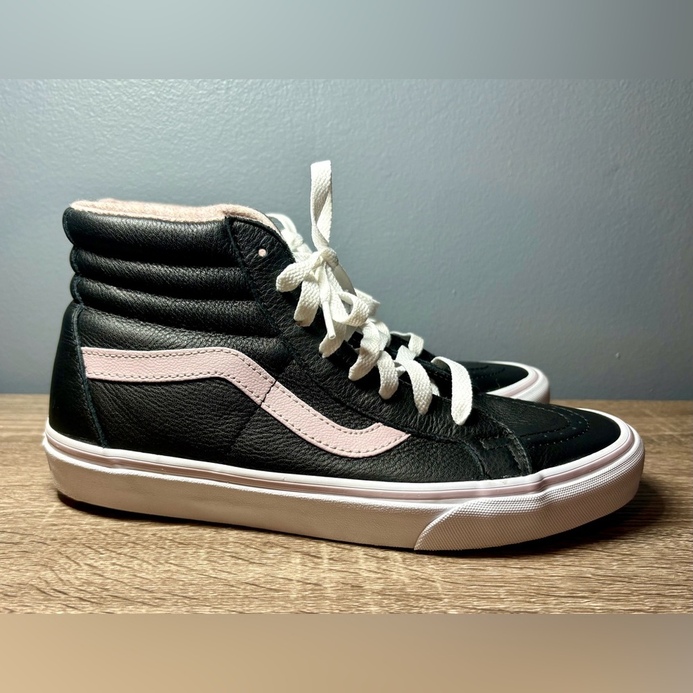 Vans Sk8-Hi Reissue Leather Flannel Violet Ice/Black - Men’s 8.0 / Women’s 9.5